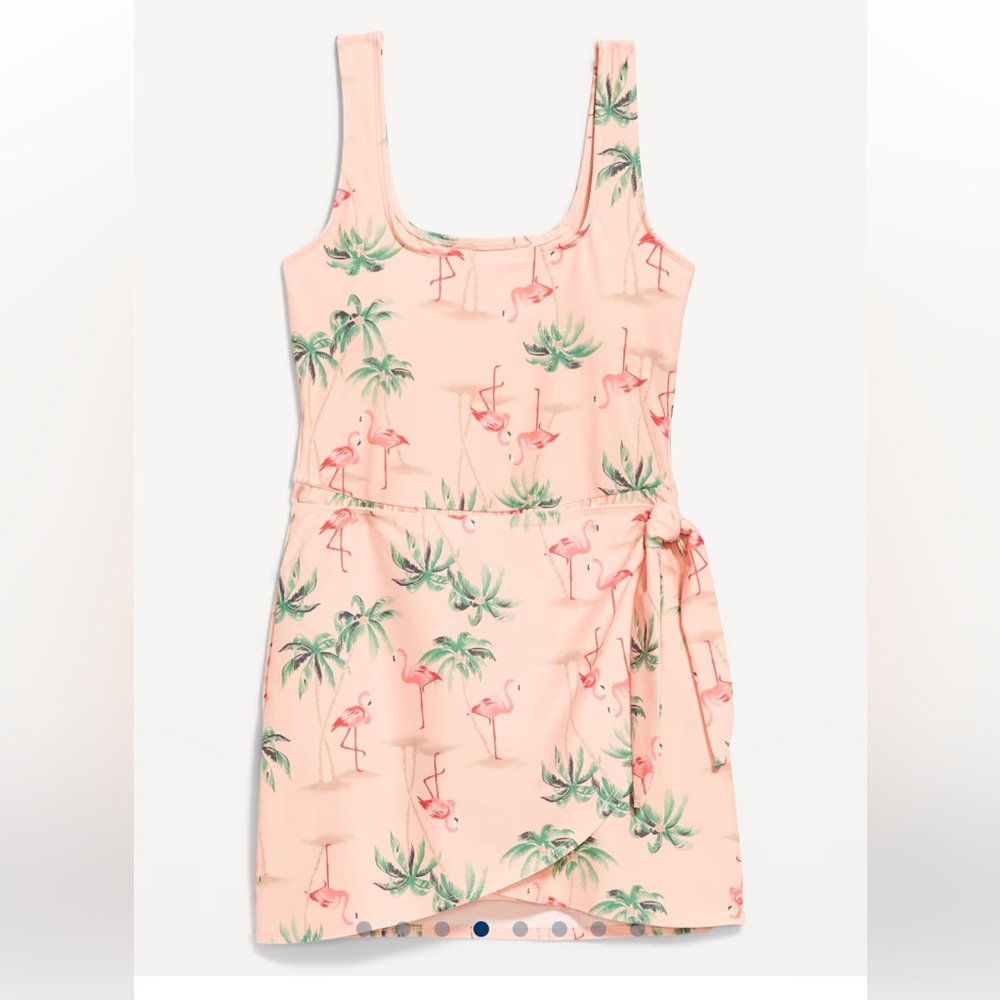 NWT!! Side Tie Swim Dress